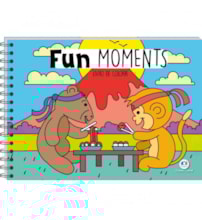 Livro Capa dura Fun Moments - Livro de Colorir