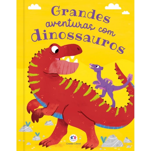Livro Capa dura Grandes Aventuras com Dinossauros