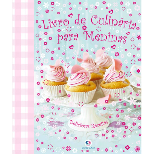 Livro Capa dura Livro de culinária para meninas