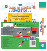 Livro Capa dura Meu carro de corrida divertido