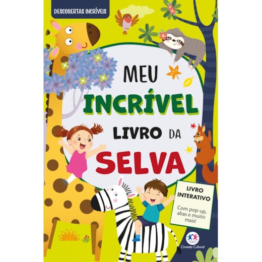 Livro Capa dura Meu Incrível Livro da Selva - Com pop-up e abas