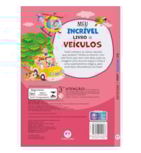 Livro Capa dura Meu Incrível Livro de Veículos - Com pop-up e abas