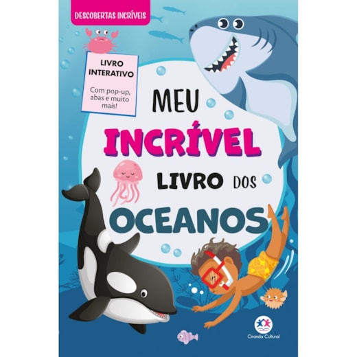 Livro Capa dura Meu Incrível Livro dos Oceanos - Com pop-up e abas
