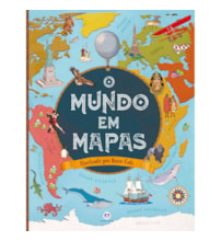 Livro Capa dura O mundo em mapas