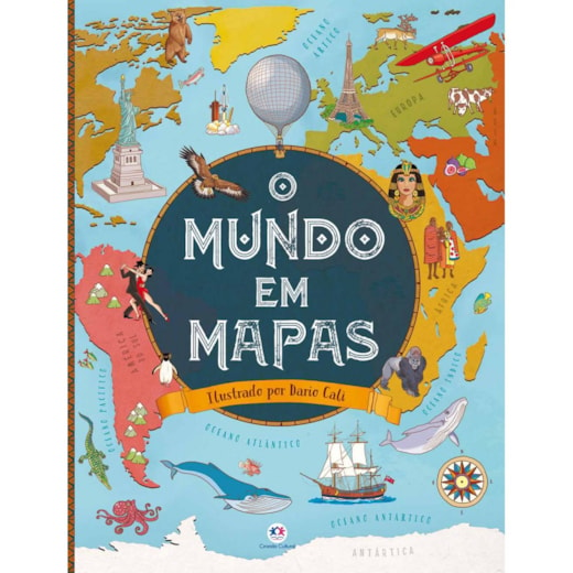 Livro Capa dura O mundo em mapas