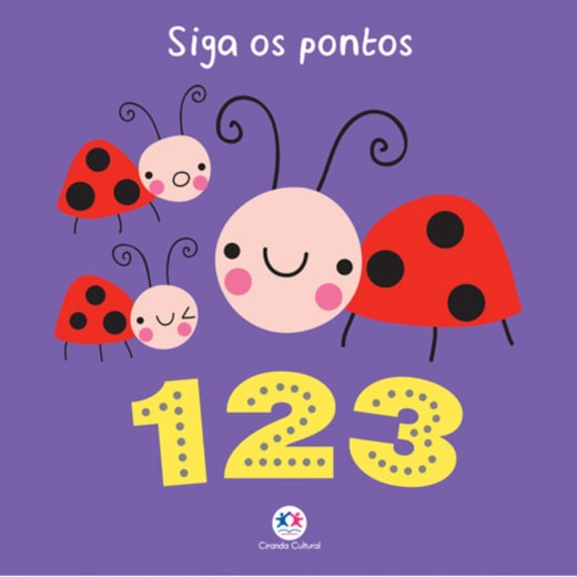 Livro Capa dura Siga os pontos - 123