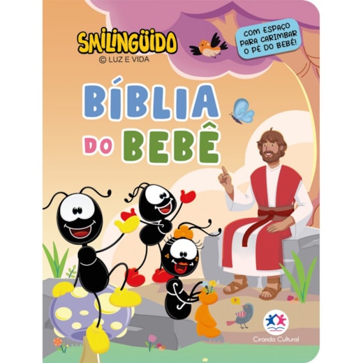 Livro Capa dura Smilinguido - Bíblia do bebê