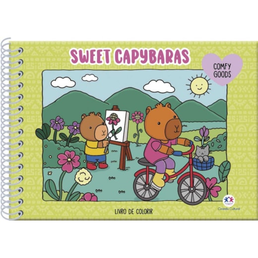 Livro Capa dura Sweet capybaras