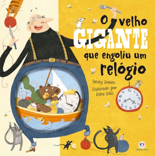 Livro Capa dura There was an old giant who swallowed a clock