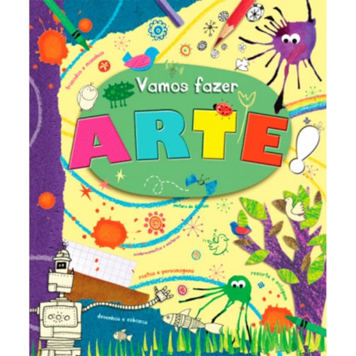 Livro Capa dura Vamos fazer arte