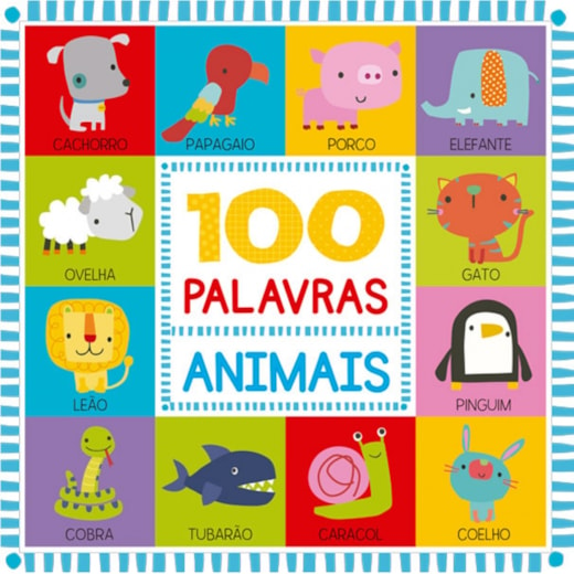 Livro Cartonado 100 palavras animais