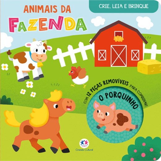 Livro Cartonado Animais da fazenda