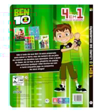 Livro Cartonado Ben 10 - 4 em 1 - Livro de diversão