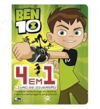 Livro Cartonado Ben 10 - 4 em 1 - Livro de diversão