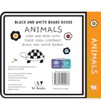 Livro Cartonado BLACK  WHITE BOARD BOOK - ANIMALS