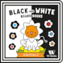 Livro Cartonado BLACK  WHITE BOARD BOOK - ANIMALS