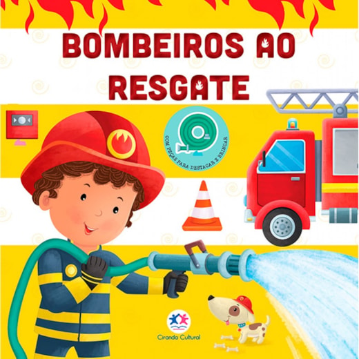 Livro Cartonado Bombeiros ao resgate - Com peças para destacar e brincar