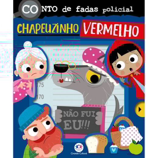 Livro Cartonado Conto de fadas policial: Chapeuzinho Vermelho