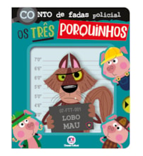 Livro Cartonado Conto de fadas policial - Os três porquinhos