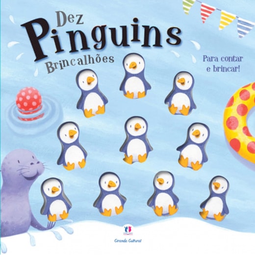 Livro Cartonado Dez pinguins brincalhões