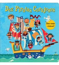 Livro Cartonado Dez piratas corajosos