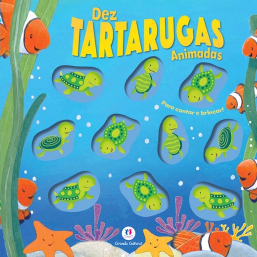 Livro Cartonado Dez tartarugas animadas