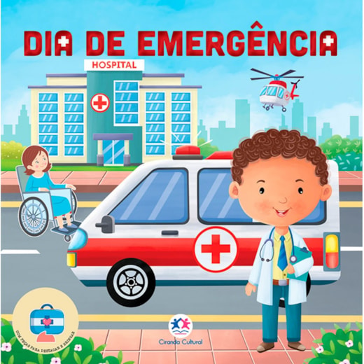Livro Cartonado Dia de emergência - Com peças parta destacar e brincar