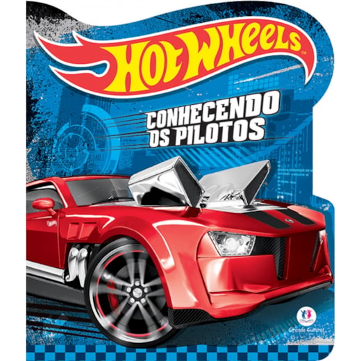 Livro Cartonado Hot Wheels - Conhecendo os pilotos