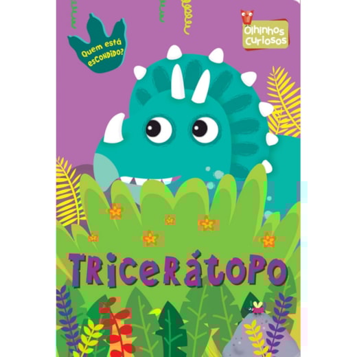 Livro Cartonado I spy with Triceratops