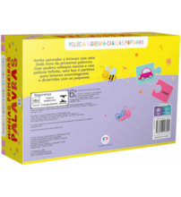 Livro Cartonado Minhas primeiras palavras - Livro com pelúcia e quebra-cabeça