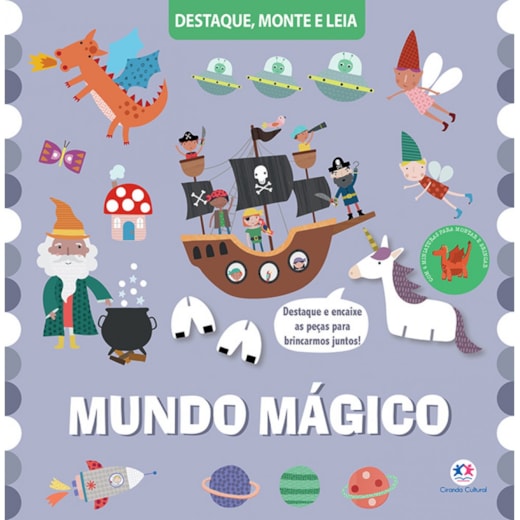 Livro Cartonado Mundo mágico - Um livro para destacar e montar