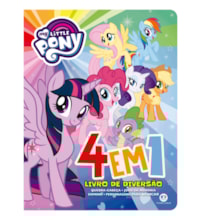 Livro Cartonado My Little Pony - 4 em 1 - Livro de diversão