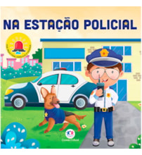Livro Cartonado Na estação policial - Com peças para destacar e brincar