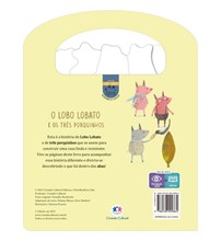 Livro Cartonado O lobo Lobato e os três porquinhos