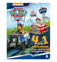 Livro Cartonado Patrulha Canina - 4 em 1 - Livro de diversão Livro Cartonado Patrulha Canina - 4 em 1 - Livro de diversão