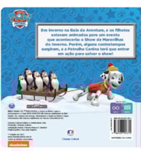 Livro Cartonado Patrulha Canina - Os filhotes salvam o show de inverno