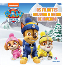 Livro Cartonado Patrulha Canina - Os filhotes salvam o show de inverno