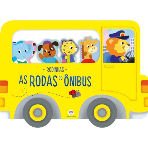 Livro Cartonado Roll Along with weels on the bus