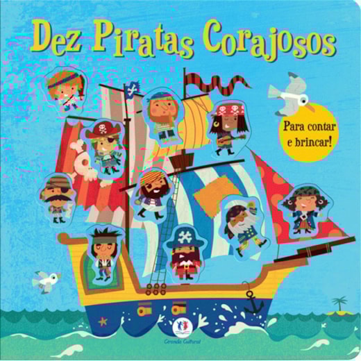 Livro Cartonado Ten jolly pirates