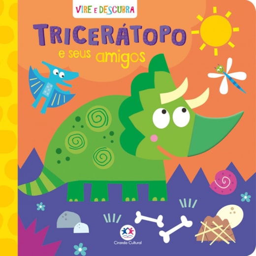 Livro Cartonado Tricerátopo e seus amigos