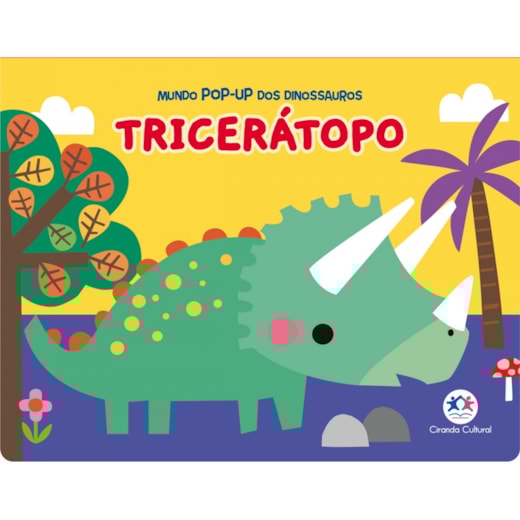 Livro Cartonado Tricerátopo - Mundo pop-up dos dinossauros