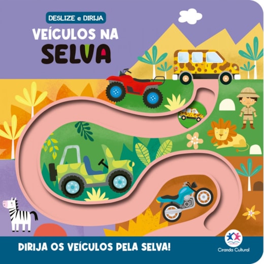 Livro Cartonado Veículos na selva