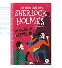 Livro Ciranda Jovem Sherlock Holmes ilustrado - Um estudo em vermelho