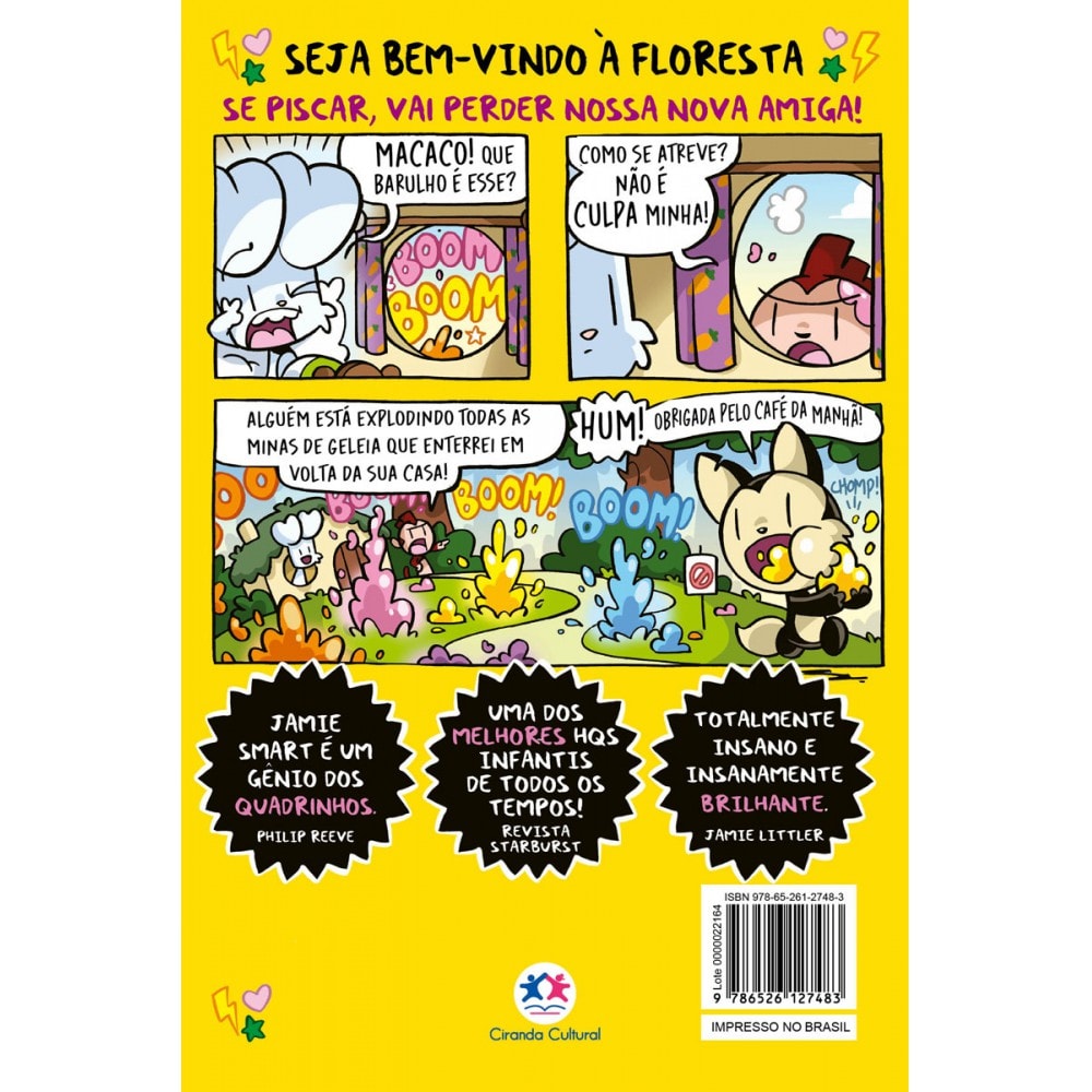 Livro Ciranda Jovem Coelho vs macaco e a Aye-aye supersônica