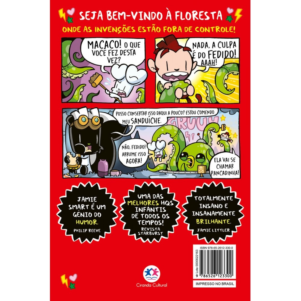 Livro Ciranda Jovem Coelho vs Macaco e a liga da destruição