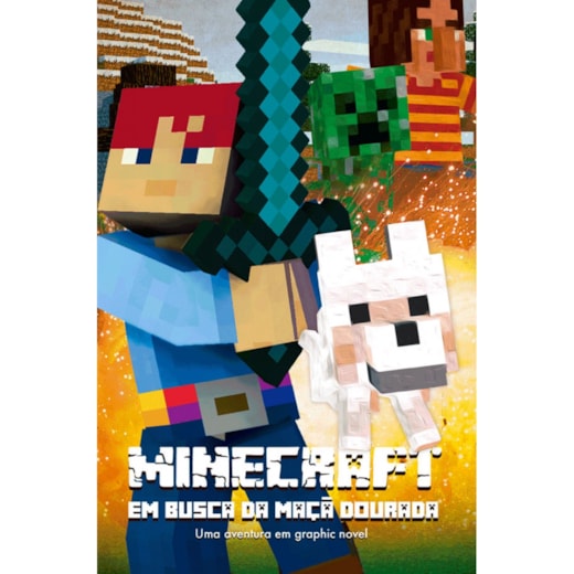 Livro Ciranda Jovem Minecraft em Busca da Maçã Dourada - Livro 1