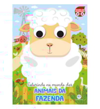 Livro Colorir com olhinhos Colorindo no mundo dos animais da fazenda