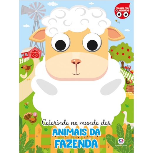 Livro Colorir com olhinhos Colorindo no mundo dos animais da fazenda