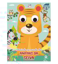 Livro Colorir com olhinhos Colorindo no mundo dos animais da selva