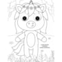 Livro Colorir com olhinhos Colorindo no mundo dos unicórnios